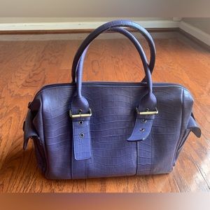 Bueno Purple Big Purse. Hardware Has Some Stuff Marks Vinyl Satchel